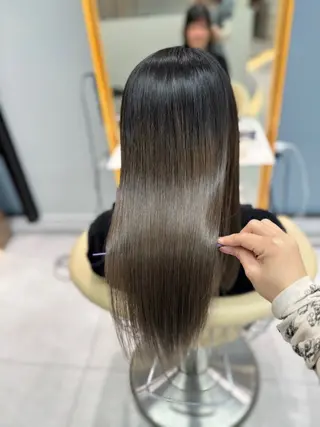 セミロング ヘアセット/レイヤー 赤み消し/はるかのヘアスタイル