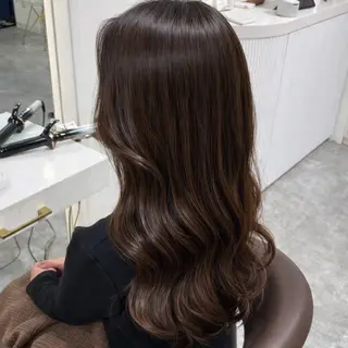 セミロング 艶髪カラー・縮毛矯正 ・レイヤーAsunaのヘアスタイル
