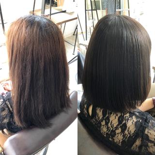 ミディアム カラー 植田 敬太のヘアスタイル