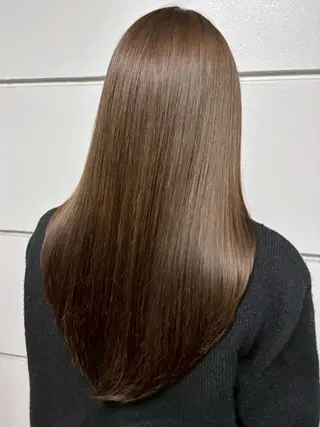 カラー 透明感カラー ここののヘアスタイル
