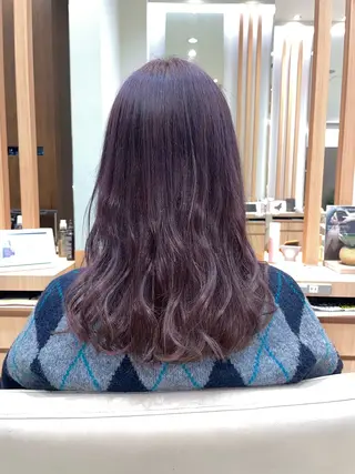 ロング カラー 十条/パーマ ゆづきのヘアスタイル