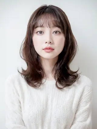 ミディアム MIKOTO/マンツ ーマン/髪質改善🤎のヘアスタイル