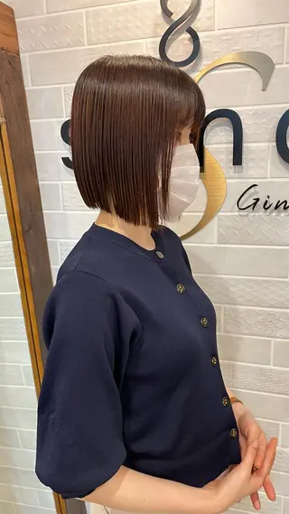 ミディアム カラー パーマ ヘアアレンジ ✨艶髪✨ 奈須晴香のヘアスタイル