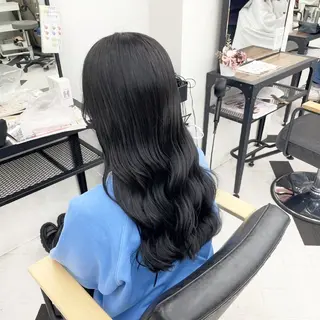 ロング カラー パーマ ヘアアレンジ メンズ mona/ ストレートスタイル✨のヘアスタイル
