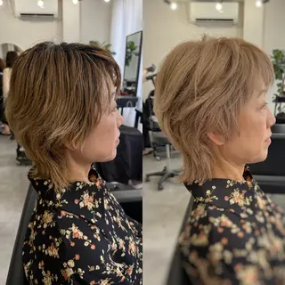 ショート カラー 【CLOVE】阿世賀 潤のヘアスタイル
