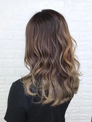 ロング カラー 髪質改善縮毛矯正 美容師✂️山崎竜二のヘアスタイル