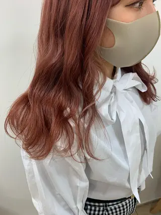 ロング カラー 暖色/ブリーチカラー 🎀 M i k uのヘアスタイル