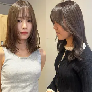 ロング カラー 縮毛矯正/レイヤー /kirara🌼のヘアスタイル