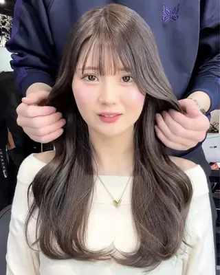 ロング カラー The Ect 江坂Kurumiのヘアスタイル