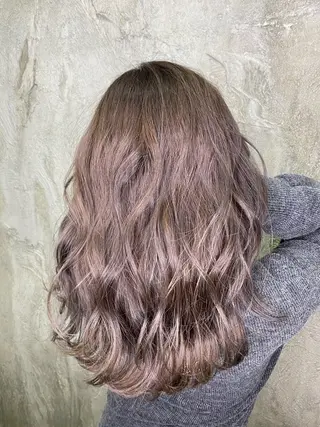 セミロング カラー 寺門 拓馬のヘアスタイル