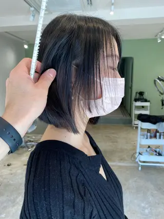 ミディアム Sabby氏川洸希 パーマのヘアスタイル