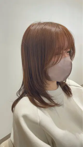 ミディアム カラー 髪質改善ケア/透明感 カラー伊藤 千尋のヘアスタイル