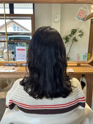 セミロング パーマ 佐藤 悠生 メンズパーマ.カットのヘアスタイル