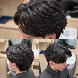 ショート パーマ 千葉弘平 🔥波巻き特化🔥のヘアスタイル