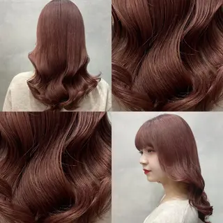 セミロング カラー ヘアアレンジ FAAM Tsuneのヘアスタイル