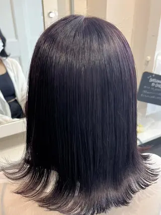 ミディアム カラー 亀田 幸美のヘアスタイル