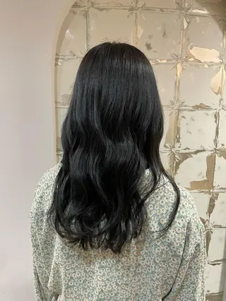 ロング カラー 岩下昂世/ ハイトーン/デザインのヘアスタイル