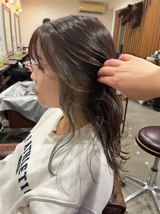 セミロング 🫧透明感カラー× レイヤー🫧HARUのヘアスタイル