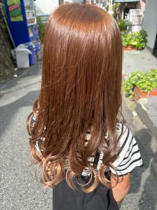 ロング カラー キッズ 横路 めぐみのヘアスタイル