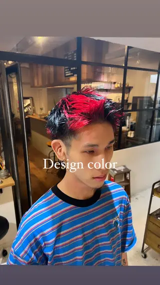 ショート カラー ヘアアレンジ メンズ RINKA.まつパ/ LED可/マツエクのマツエク・マツパデザイン