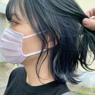 ショート カラー スダユーヤ 💫推しカラーウルフのヘアスタイル
