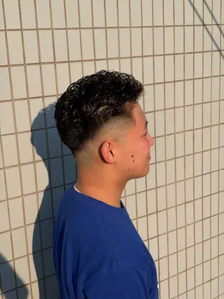 ショート パーマ メンズ 高橋 怜玖/仙台/長町のヘアスタイル