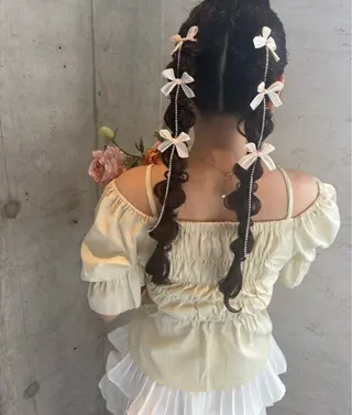 ロング ヘアアレンジ 美髪× ヘアセット✨Araiのヘアスタイル
