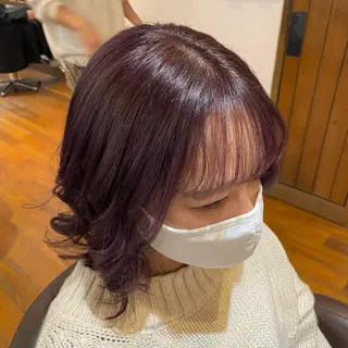ミディアム カラー マンツーマンサロン 🤍Tanakaのヘアスタイル
