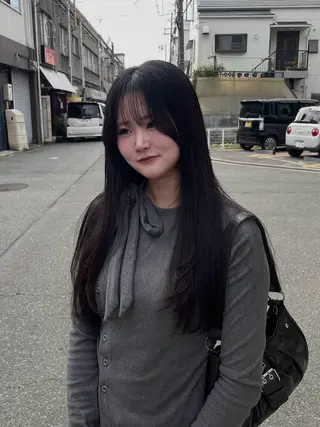 ロング SLASHスラッシュ 小川花鈴のヘアスタイル