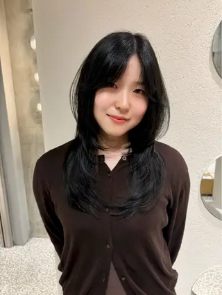 ロング カラー 大卒フリーランス 美容師☆ぬくいせいなのヘアスタイル