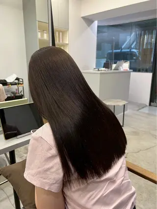 セミロング パーマ ハイトーンカラー が絶対可愛い✨泰聖✨のヘアスタイル
