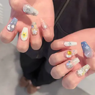 ネイル ユカ𖤐y2k/ 堺筋本町/心斎橋のネイルデザイン