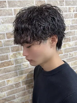 ショート パーマ 💈メンズパーマ特化 店長望月謙二郎💈のヘアスタイル
