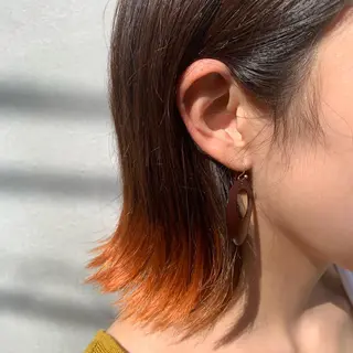 セミロング カラー 赤みゼロ/透明感 カラー🌿KANTAのヘアスタイル