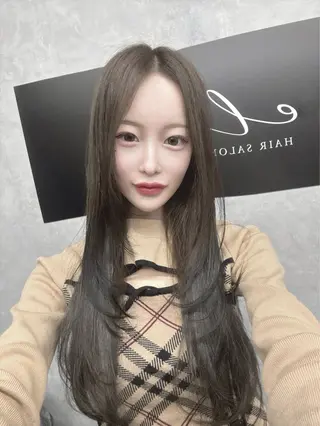 ロング カラー 福西 洋斗のヘアスタイル