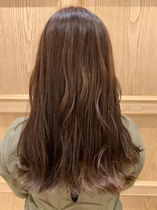 ロング カラー 🫧美髪矯正🫧透明 感カラー🫧チサトのヘアスタイル