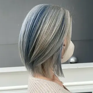 カラー Yoshiいろあそび 八王子/ハイトーンのヘアスタイル