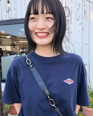 ミディアム デザインカット🎨 ボブおざきのヘアスタイル