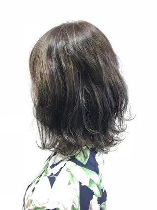 ミディアム カラー ヘアアレンジ メンズパーマ特化/ メッシュ/薫/店長のヘアスタイル