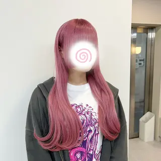 ロング カラー ブリーチカラー🦋‪ 田中さくらのヘアスタイル