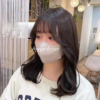 ミディアム しま ななこのヘアスタイル