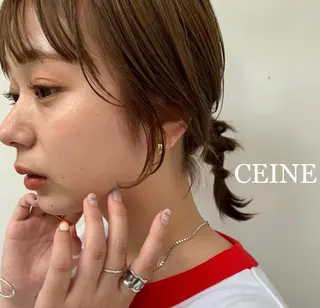 カラー 櫻木 志穏のヘアスタイル