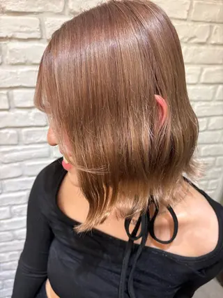 ミディアム カラー り このヘアスタイル