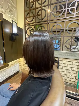 ミディアム 下元 舞香のヘアスタイル