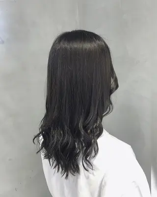 ミディアム カラー ヘアアレンジ TOKI /透明感/原宿のヘアスタイル