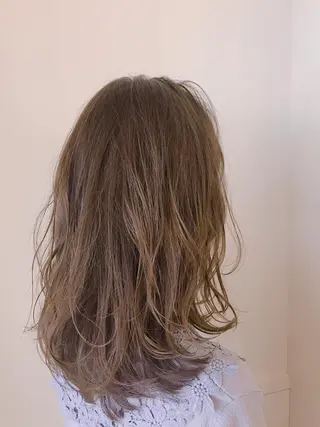 ミディアム カラー 清水 ちひろ ✄トップスタイリストのヘアスタイル