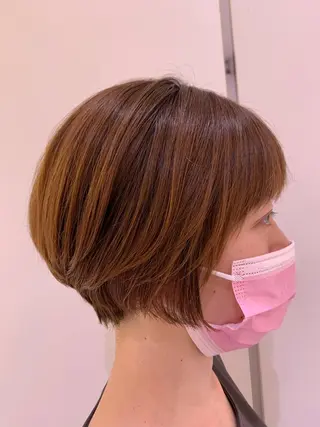 ショート ARMONY秋山輝也 コテ巻き風パーマ特化のヘアスタイル