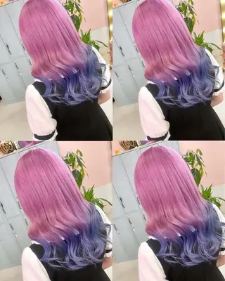 セミロング カラー 町田ブリーチ特化 MANATOのヘアスタイル