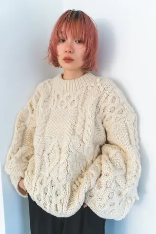 ショート カラー パーマ ヘアアレンジ くびれレイヤー/艶 カラー　MADOKAのヘアスタイル