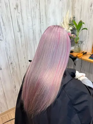 ロング カラー 宮地 崇文のヘアスタイル